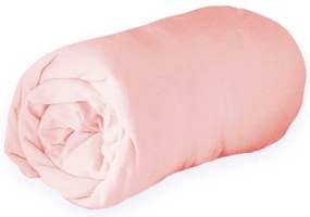 Rózsaszín gumis jersey lepedő 160x200 cm Jersy – douceur d'intérieur
