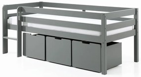 Szürke gyerekágy alatti fiók szett 3 db-os Pino – Vipack