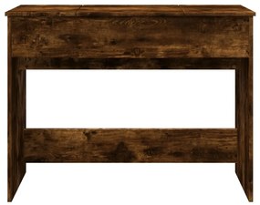 füstös tölgy színű fésülködőasztal tükörrel 100x45x76 cm