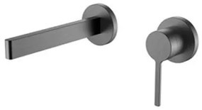 AREZZO design ELEGANT fali mosdócsaptelep, gun metal
