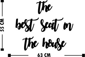 The Best Seat In The House MDF faldekoráció