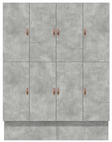tárolóágykeret beton szürke 200x200 cm