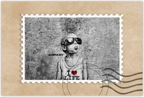Poszterek 90x60 I love life Banksy Spray