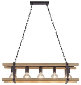 Leuchten Direkt 15685-79 - Csillár láncon EDITH 5xE27/60W/230V