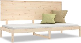 vidaXL tömör fenyőfa kanapéágy matrac nélkül 90 x 200 cm