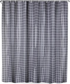 Fürdőszobai Zuhanyfüggöny Vízálló Macska Akasztókkal 180X180 CM