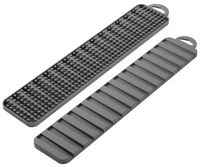 Szürke műanyag edénycsepegtető alátét 42x8 cm Gravity – Metaltex