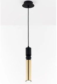 Jupiter 2006 - Csillár zsinóron ALAS 1xGU10/10W/230V arany/fekete