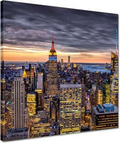 Vászonkép 40x40 New York felülnézet