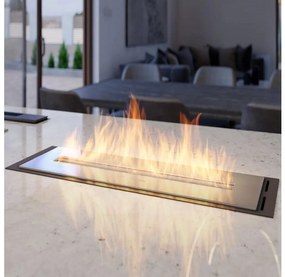 InFire - Beépített BIO kandalló 5,5x50 cm 3kW fekete