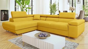 Sarokkanapé Terazuro Premium (sárga)  (tárolóhellyel) (B). 1105305