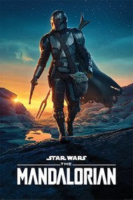 Plakát Star Wars: The Mandalorian - Nightfall, (61 x 91.5 cm)