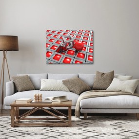 Kép - 3D fémes absztrakció (70x50 cm)