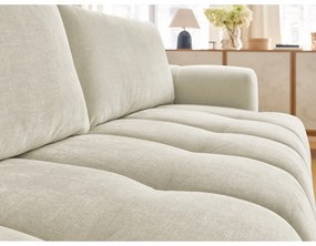 Bézs kinyitható-tárolóhelyes kanapé 251 cm Fuji – Bobochic Paris