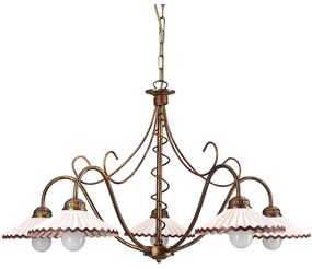 ONLI - Csillár láncon ROSINA 5xE14/6W/230V