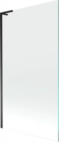 Mexen Next L kádparaván 1-szárnyú 100 x 150 cm, átlátszó, fekete - 895-100-000-03-00-70