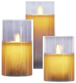 3 darabos LED gyertya szett LED/6xAA