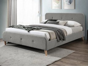 Franciaágy 180 cm Lomaha New (szürke) (ágyráccsal). 1104383