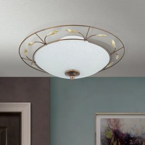 Orion DL 7-338/2 - Mennyezeti lámpa LUCA 2xE14/40W/230V átm. 40 cm bronz/patinás