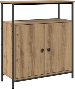 vidaXL kézműves tölgy színű szerelt fa tálalószekrény 70 x 30 x 80 cm
