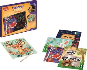 Képkarcoló készlet, erdei állatok, MAPED CREATIV Scratch Cards (IMAC906914)