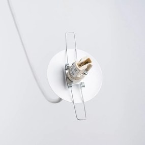 Fehér függőlámpa üveg búrával Belinda – Sollux