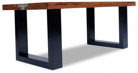 100x50 cm gyantázott tíkfa dohányzóasztal