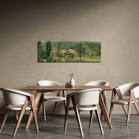Kép - Camille Pissarro, Landscape at Les Pâtis, Pontoise, reprodukciók (órával) (90x30 cm)