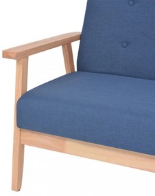 2 személyes kék szövet kanapé