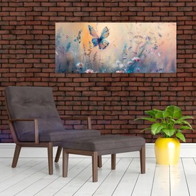 Kép - Rét pillangóval II (120x50 cm)