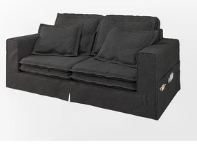 Fekete kanapé 196 cm Nora – Ropez