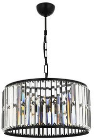 Láncos csillár PUNE 3xE27/40W/230V fekete