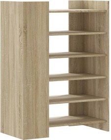 vidaXL sonoma tölgy színű szerelt fa cipőszekrény 74,5 x 37,5 x 100 cm