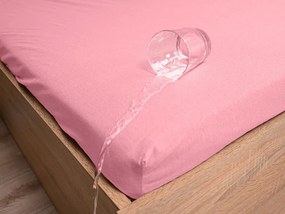 Vízhatlan lepedő gyermekágyhoz JERSEY 60x120 cm rózsaszín