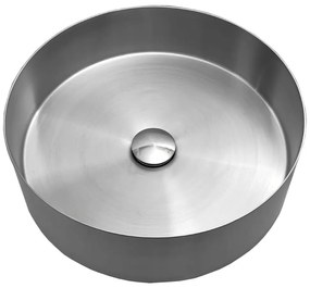 ROUND 40 kerek szatén acél mosdókagyló KLIKK DUGÓVAL