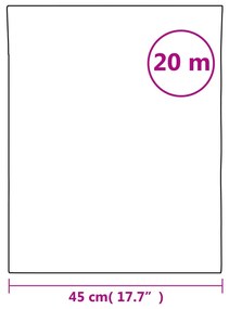 matt szürke PVC ablakfólia 45 x 2000 cm