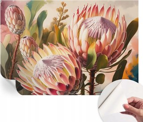 Dekoratív öntapadós fotótapéta Hálószobába Protea virágok 152x104 cm
