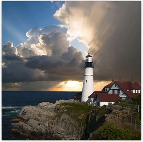 Poszterek 100x100 Világítótorony Tenger