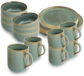 Altom Reactive Sage porcelán tál, 15 cm, 850 ml