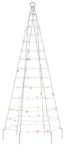 színes LED karácsonyfa zászlórúdra 200 LED 180 cm