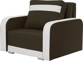 KONRAD fotelágy Barna/fehér