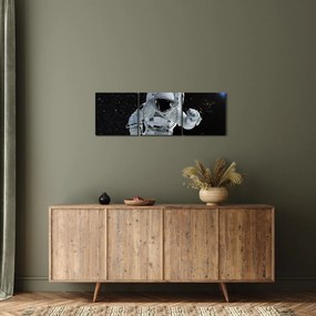 Kép - űrhajós az űrben (órával) (90x30 cm)