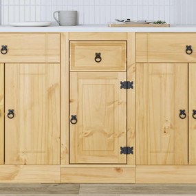 Cabinet fiókkal polcokkal Méz 40 x 46 x 81,5 cm Tömör fenyőfa