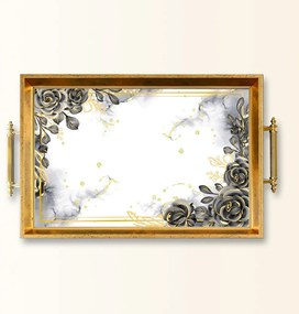 Üveg tálca, 38×24 cm – TPEA9771