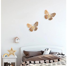 Fali dekoráció 32x29 cm fém pillangó