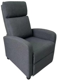 Relaxációs fotel, szürke, KRESO