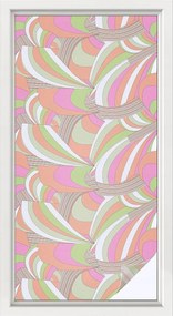 Ablakfólia Öntapadós Adatvédelem Színes cikk-cakk 50x100 cm