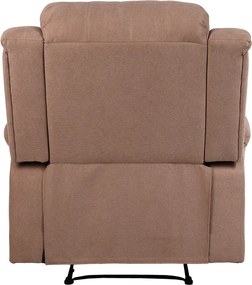 Állítható relaxáló fotel, barna szövet, ASKOY NEW