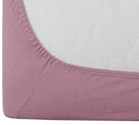 Jersey lepedő gyermekágyhoz rózsaszín 70 x 140 cm