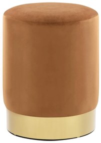 barna és aranyszínű bársony ülőke 28 x 36 cm